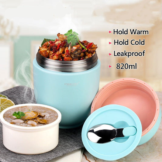 Pinkah Insulated Lunch Box with Spoon
