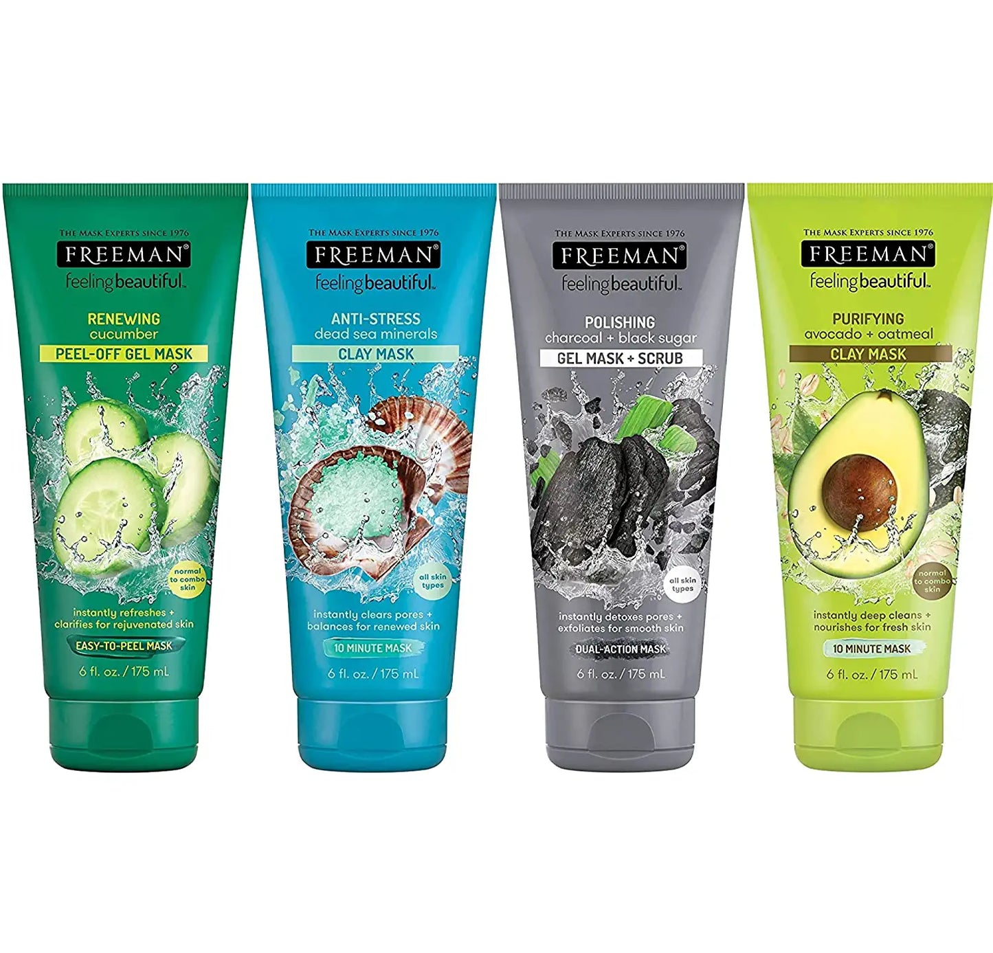 Freeman Facial Mask Variety Pack: Oil Absorbing Clay