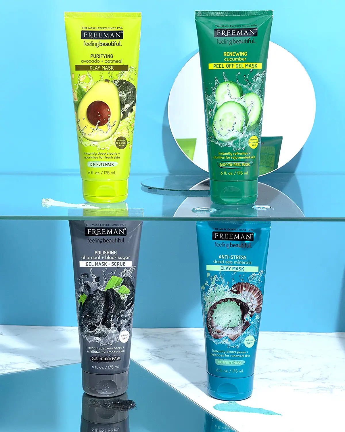 Freeman Facial Mask Variety Pack: Oil Absorbing Clay